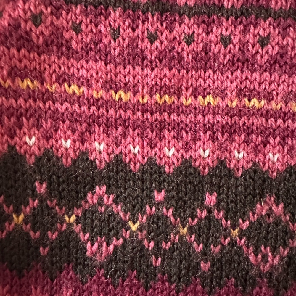 Pendleton Women Brown and Pink Knit Cardigan - Picture 4 of 9